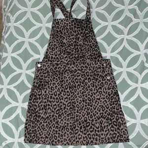 Leopard overall dress